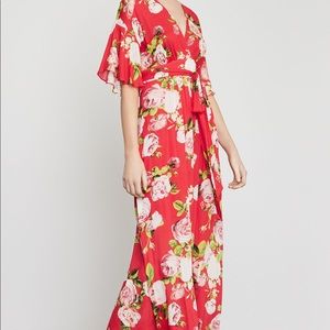 BCBGMAXAZRIA Rose Bloom Dress